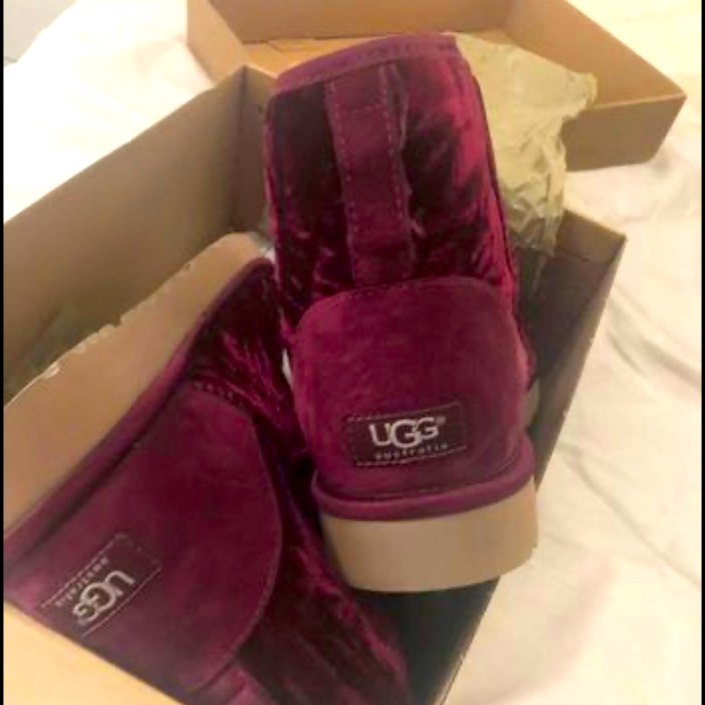 Crushed Velvet Ugg Boots